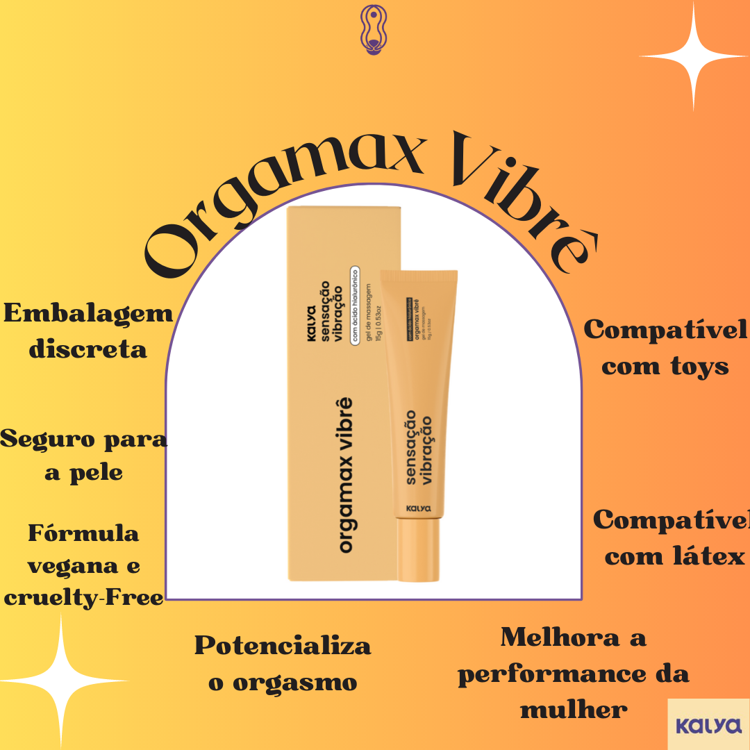 Gel Orgamax VIBRÊ Potencializador de Orgasmo - Kalya - Carnelian
