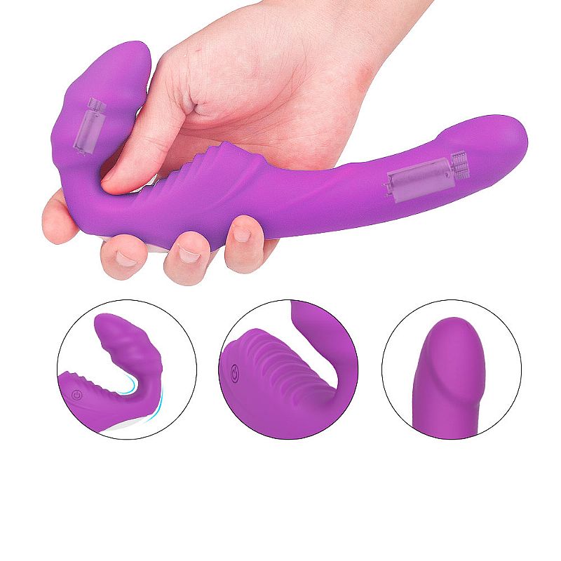 Vibrador Strapon Duo Nana com controle remoto - Frete Grátis