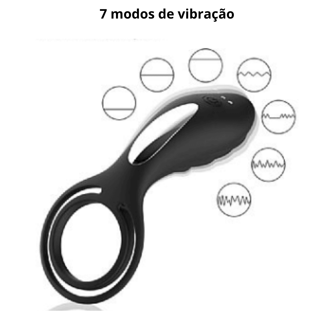 Anel peniano com vibração MAMBA - Carnelian