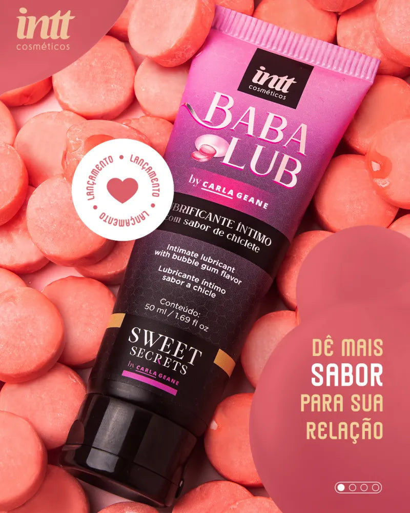 Lubrificante Beijável Babalub Intt - Chiclete