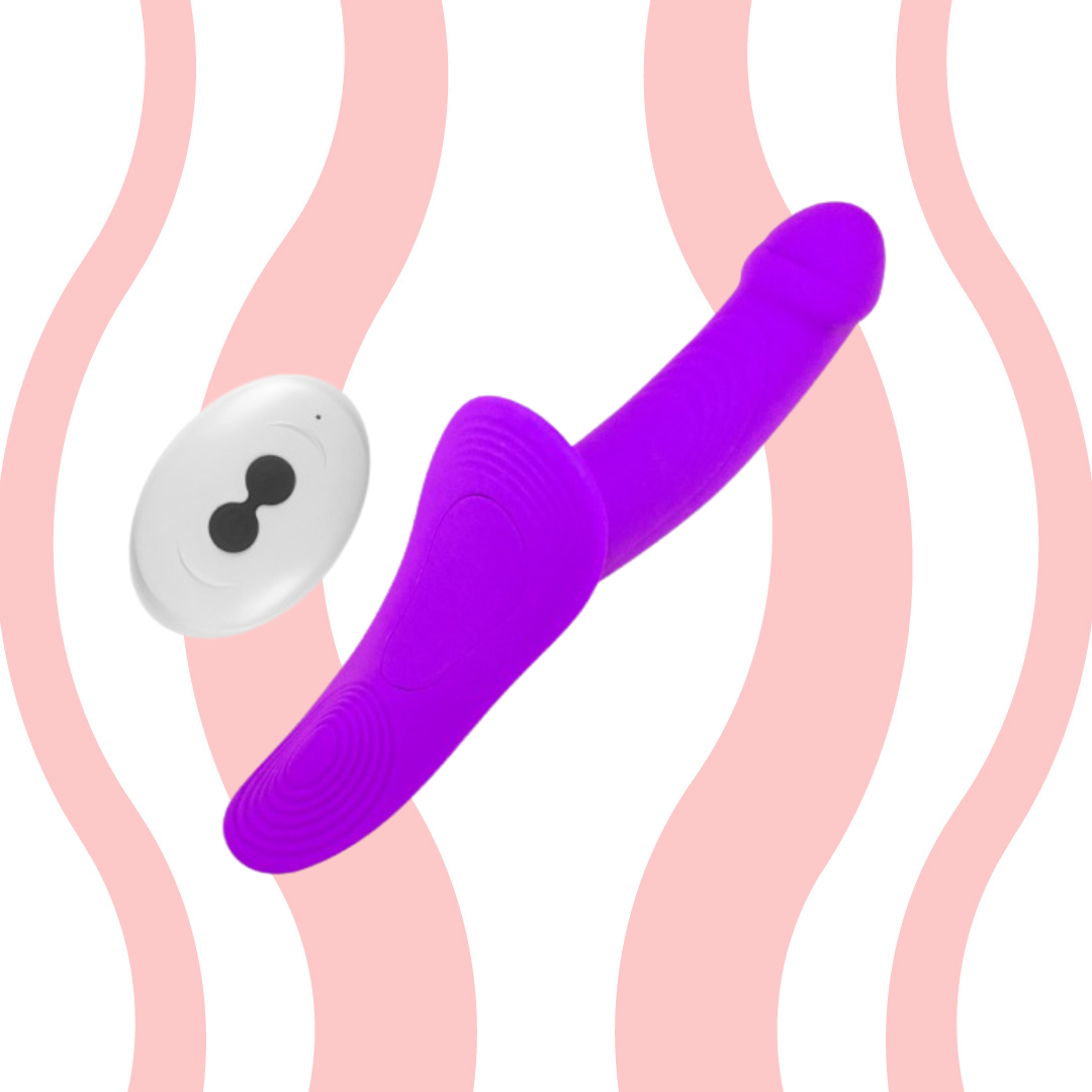 Vibrador Strapon Cinta Extreme com calcinha e controle remoto - Frete Grátis