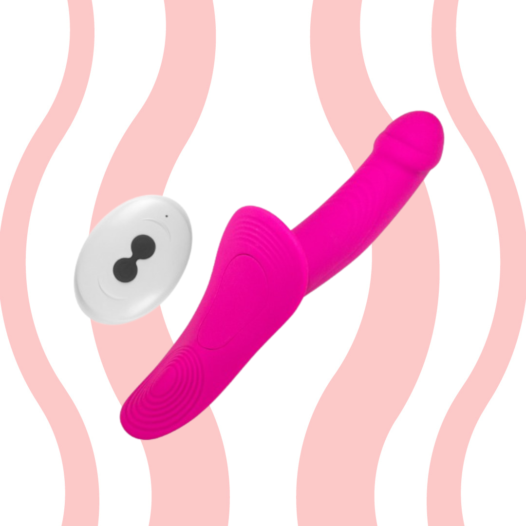 Vibrador Strapon Cinta Extreme com calcinha e controle remoto - Frete Grátis