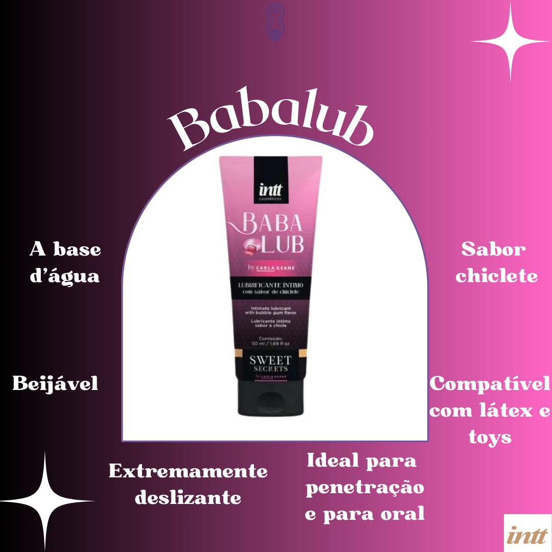 Lubrificante Beijável Babalub Intt - Chiclete