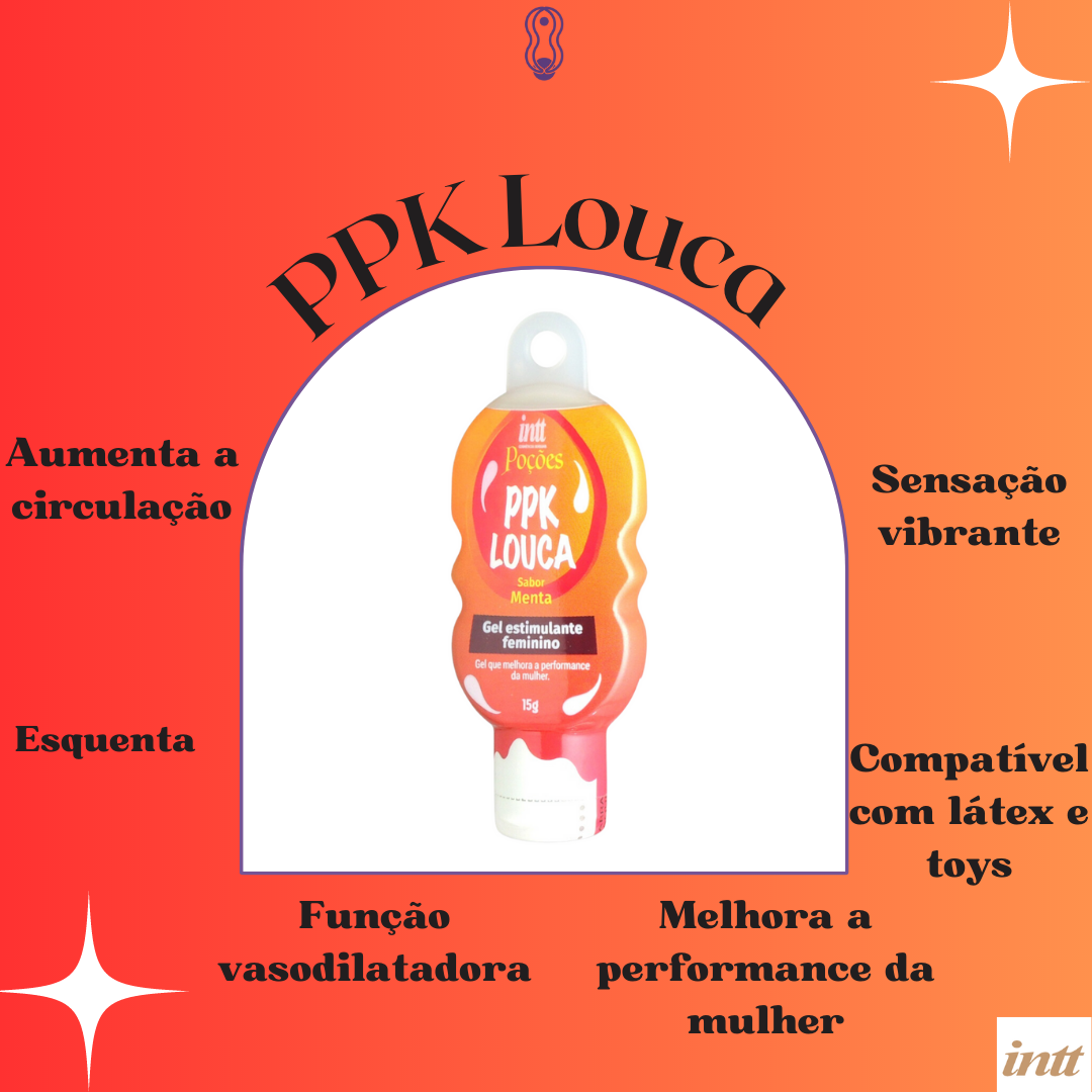 Excitante Feminino Beijável PPk Louca - Carnelian