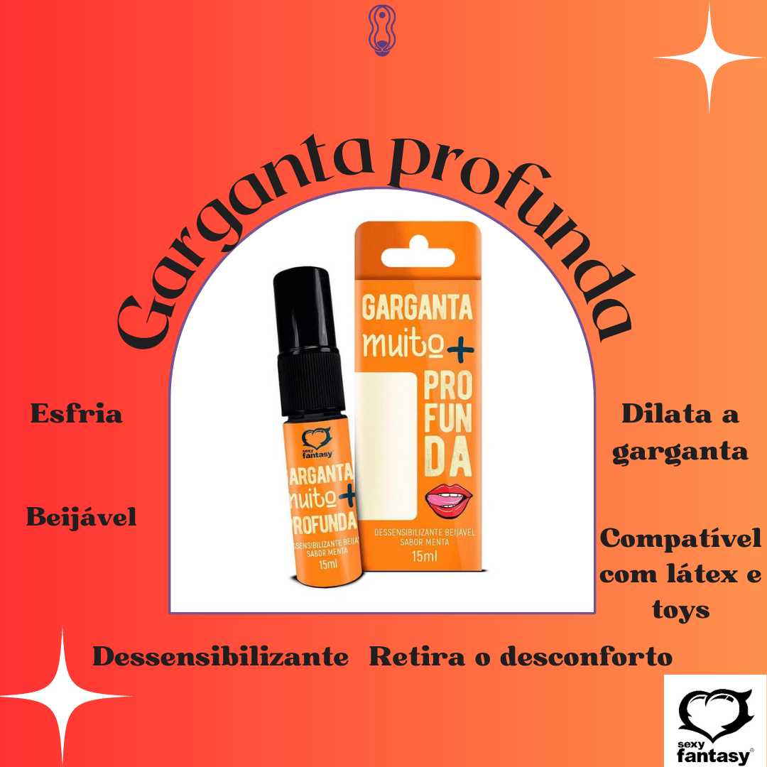 Spray Para Sexo Oral Garganta Muito + Profunda - Carnelian