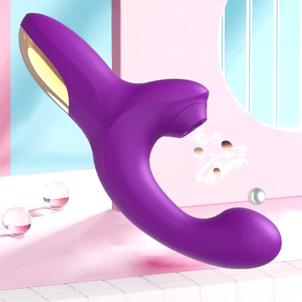 Vibrador com sugador clitoriano e Power Finger SAMBA - Frete grátis