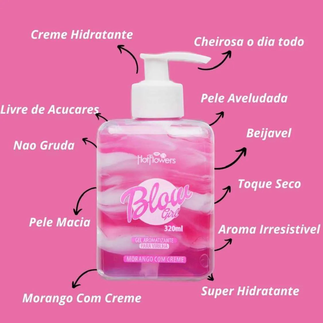 Blow Girl Gel Aromatizante Beijável Para Virilha 💖