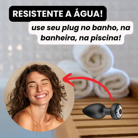 Vibrador anal com Controle remoto Shine - Frete Grátis