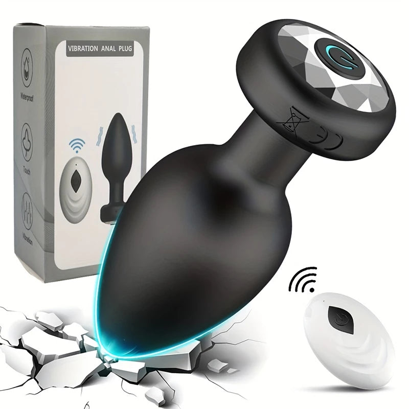 Vibrador anal com Controle remoto Shine - Frete Grátis