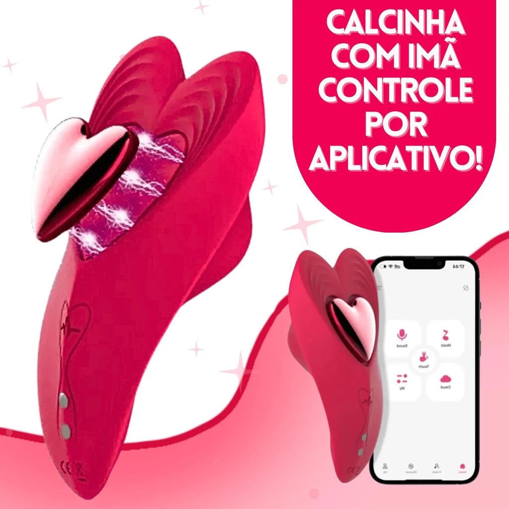 Vibrador de calcinha com App Heart - Frete Grátis