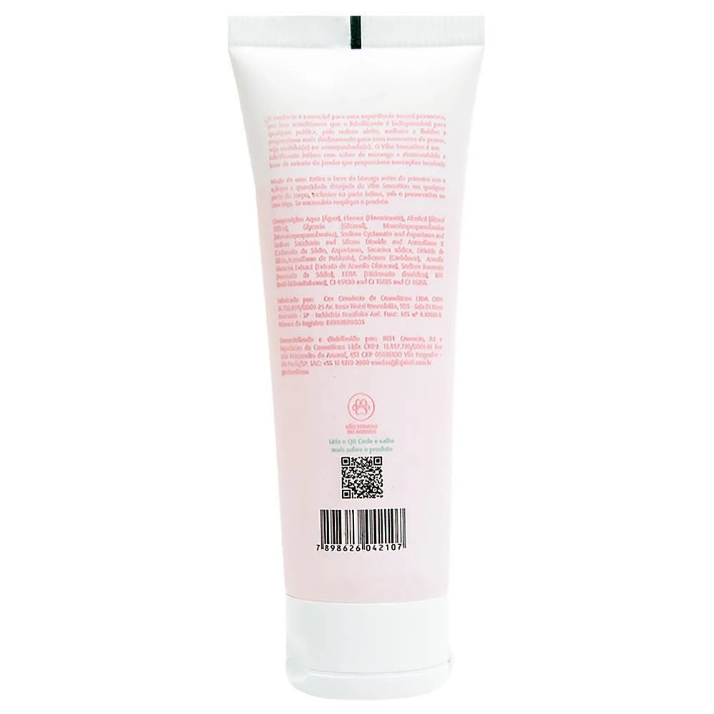 Vibe Sensation Lubrificante com Jambu - Morango - Carnelian