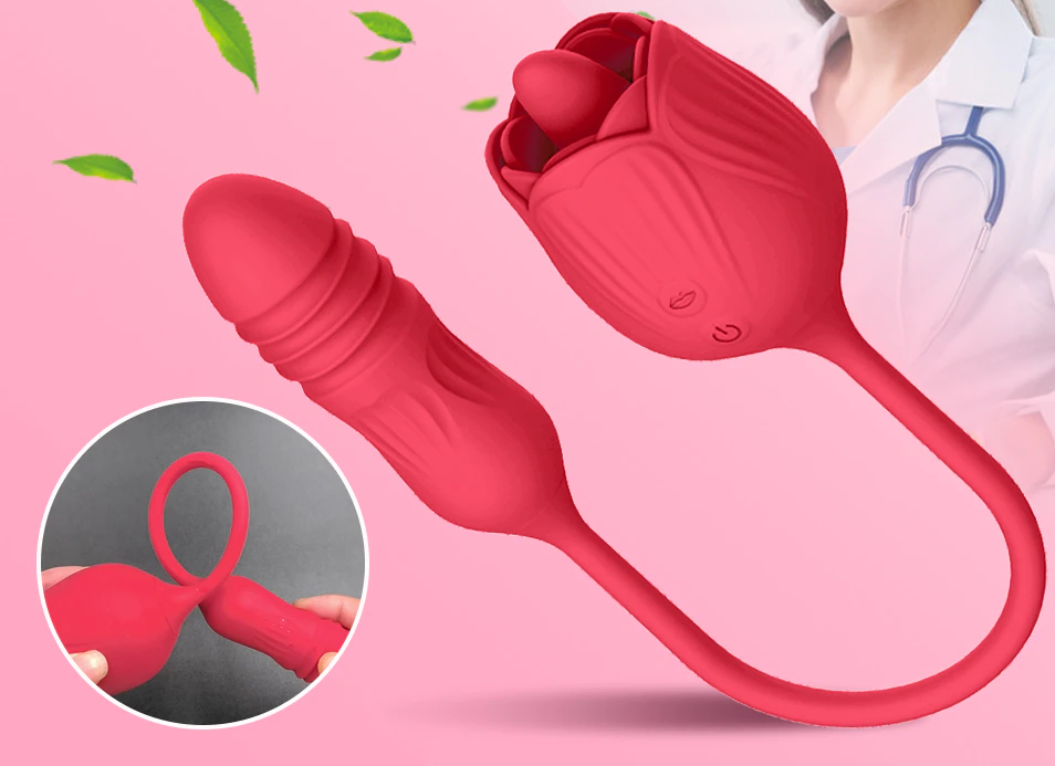 Vibrador 2 em 1 Tulipa - Frete Grátis