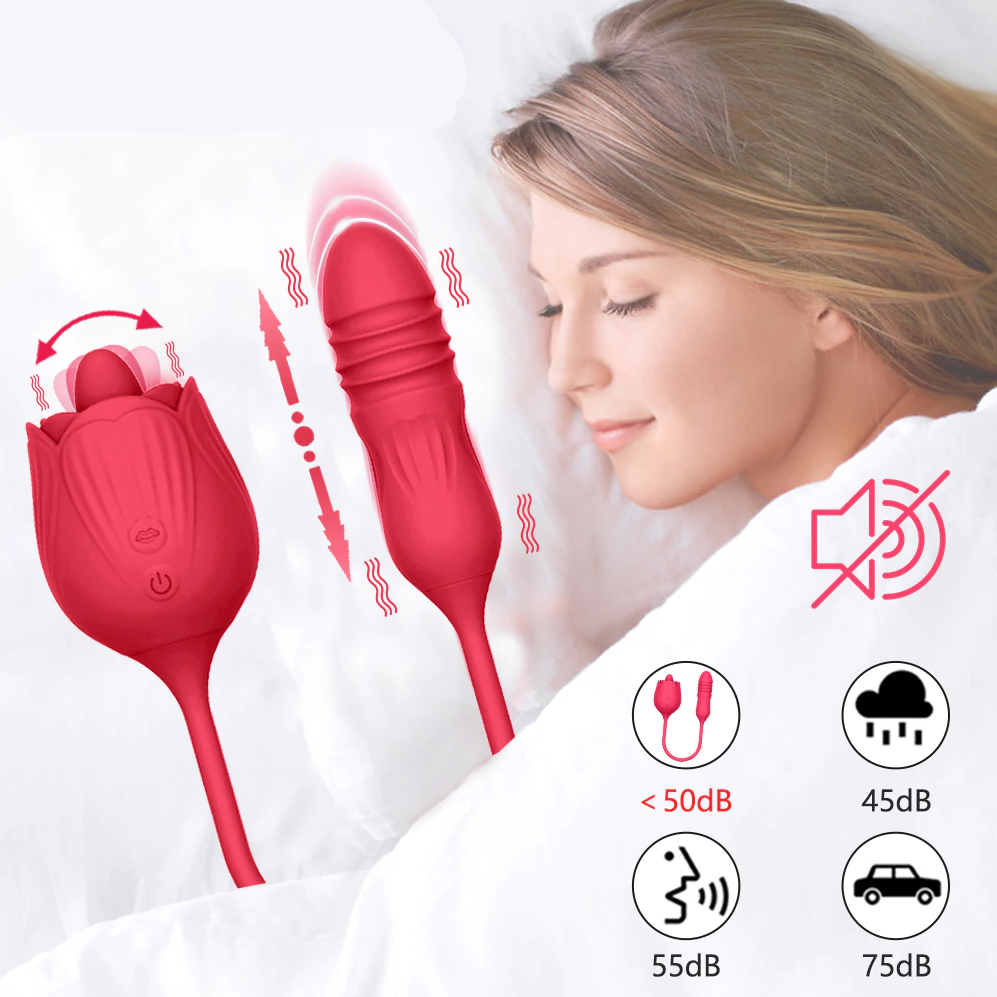 Vibrador 2 em 1 Tulipa - Frete Grátis