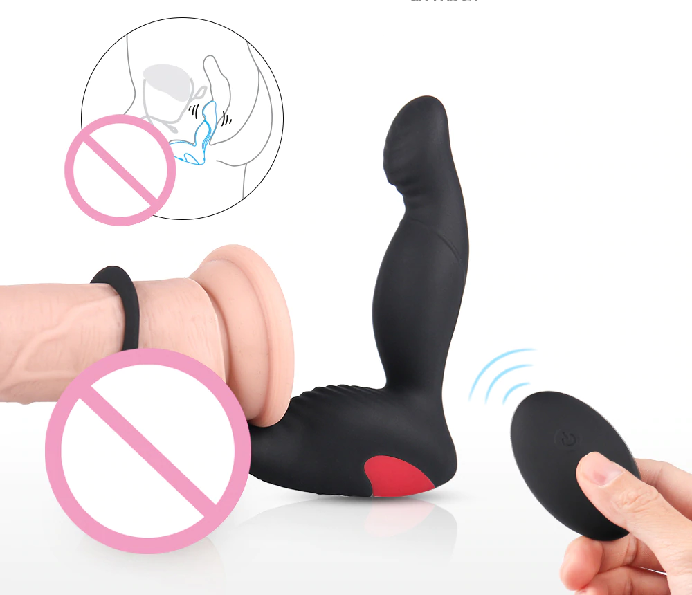 Vibrador Masculino com 4 funções e controle remoto - Frete Grátis