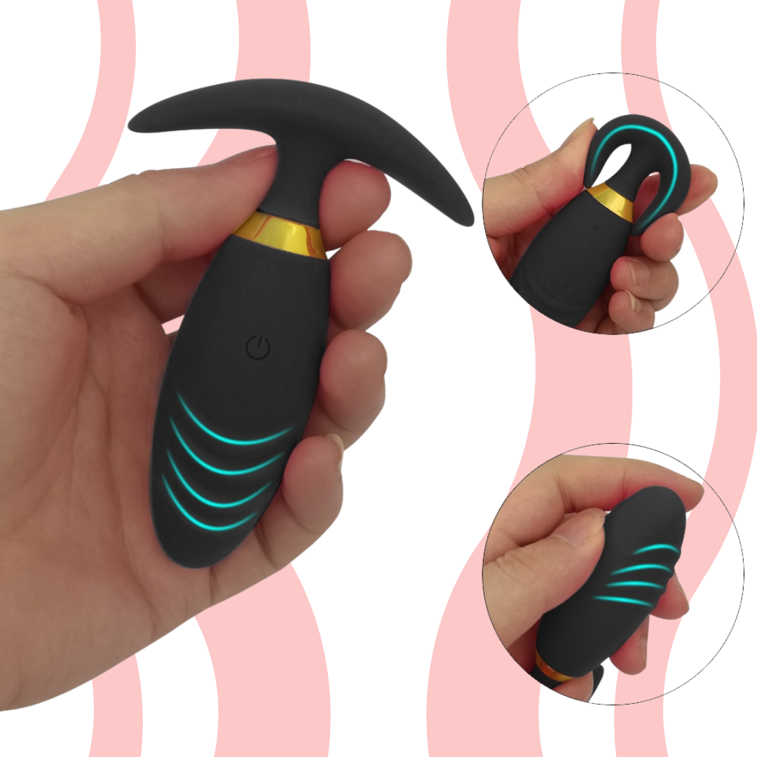 Vibrador anal com Controle remoto CUTE - Frete Grátis - Carnelian