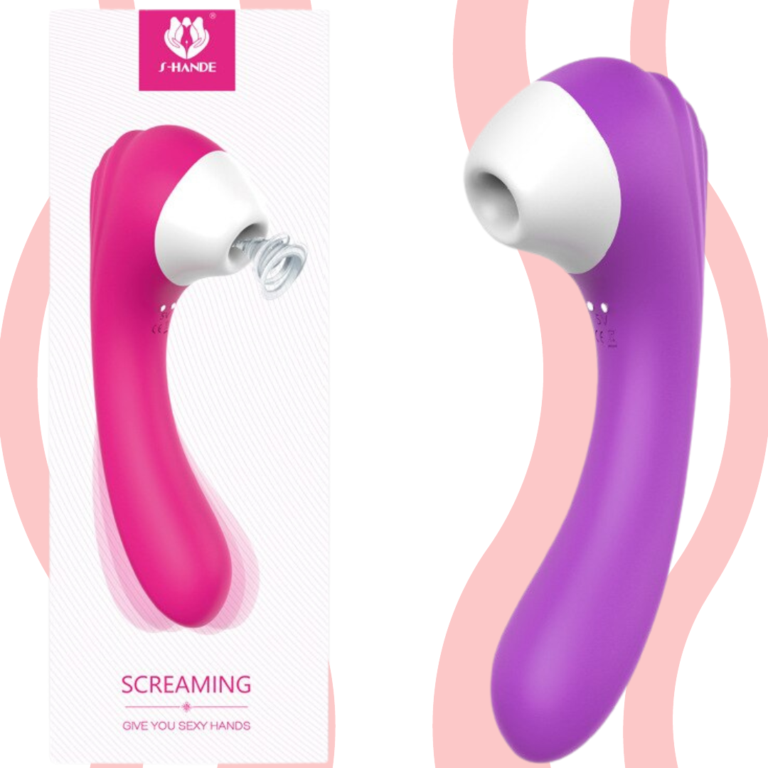 Vibrador e sugador clitoriano Screaming - Frete Grátis - Carnelian