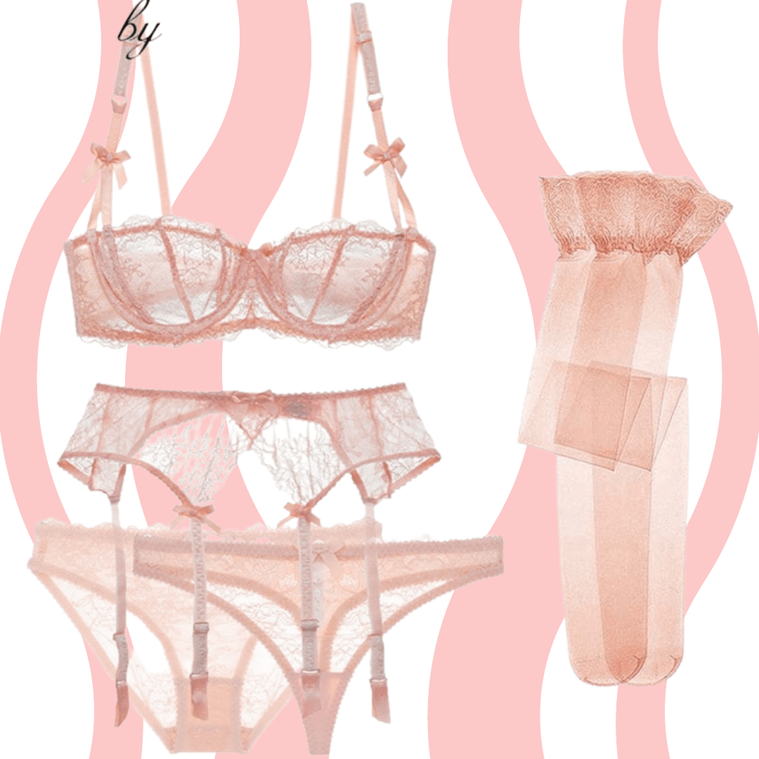 Conjunto Completo Lingerie Hera - Frete Grátis - Carnelian