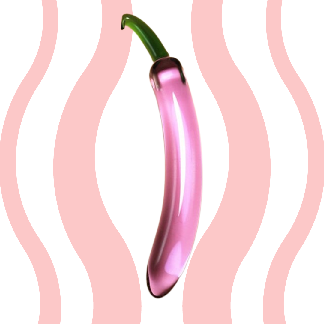 Dildo de vidro Leguminhos - Frete Grátis - Carnelian