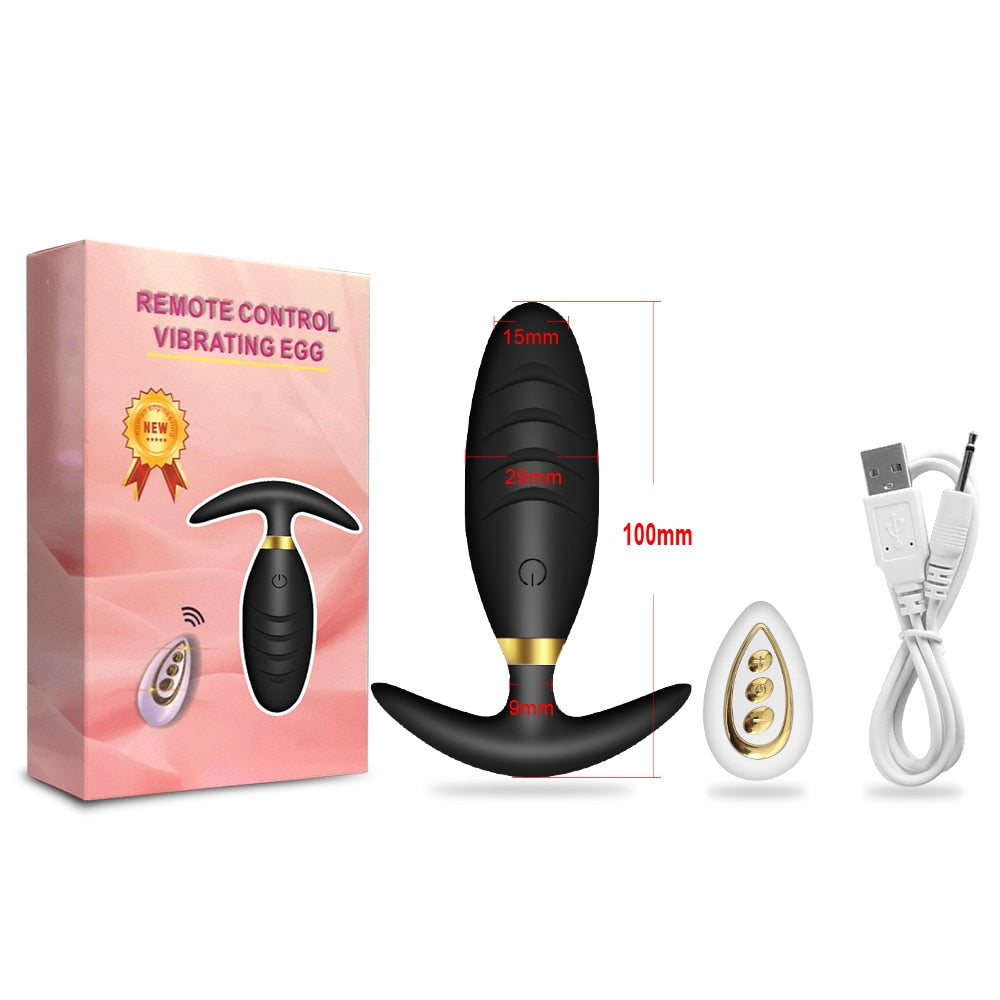 Vibrador anal com Controle remoto CUTE - Frete Grátis - Carnelian
