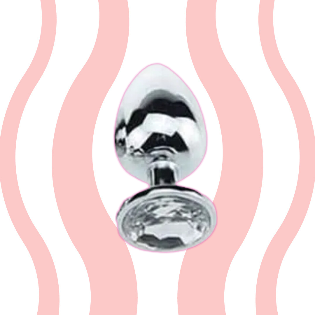 Plug Anal com Cristal Brilhante (P) - Carnelian