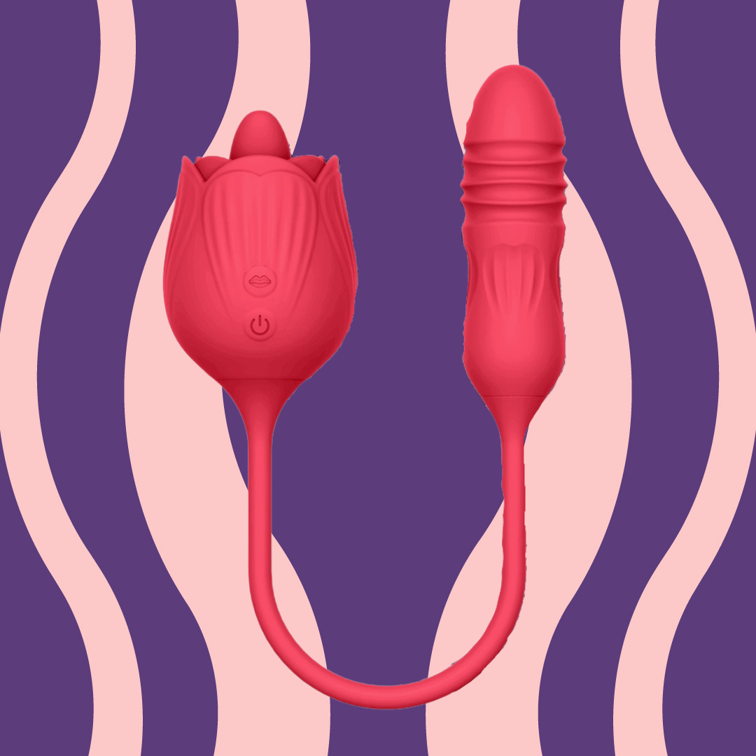 Vibrador 2 em 1 Mega Roses - Frete Grátis - Carnelian