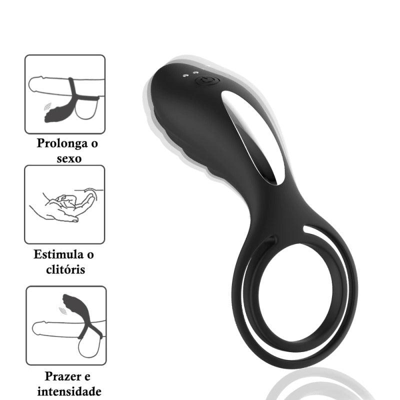 Anel peniano com vibração MAMBA - Carnelian
