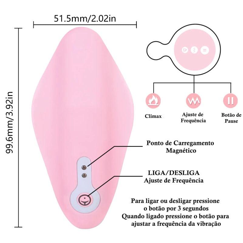 Vibrador de calcinha PINK com controle remoto - Frete Grátis - Carnelian