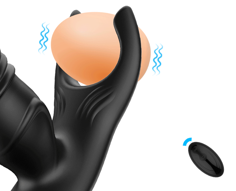Vibrador masculino com Vai e vem e controle remoto KEY - Frete Grátis - Carnelian