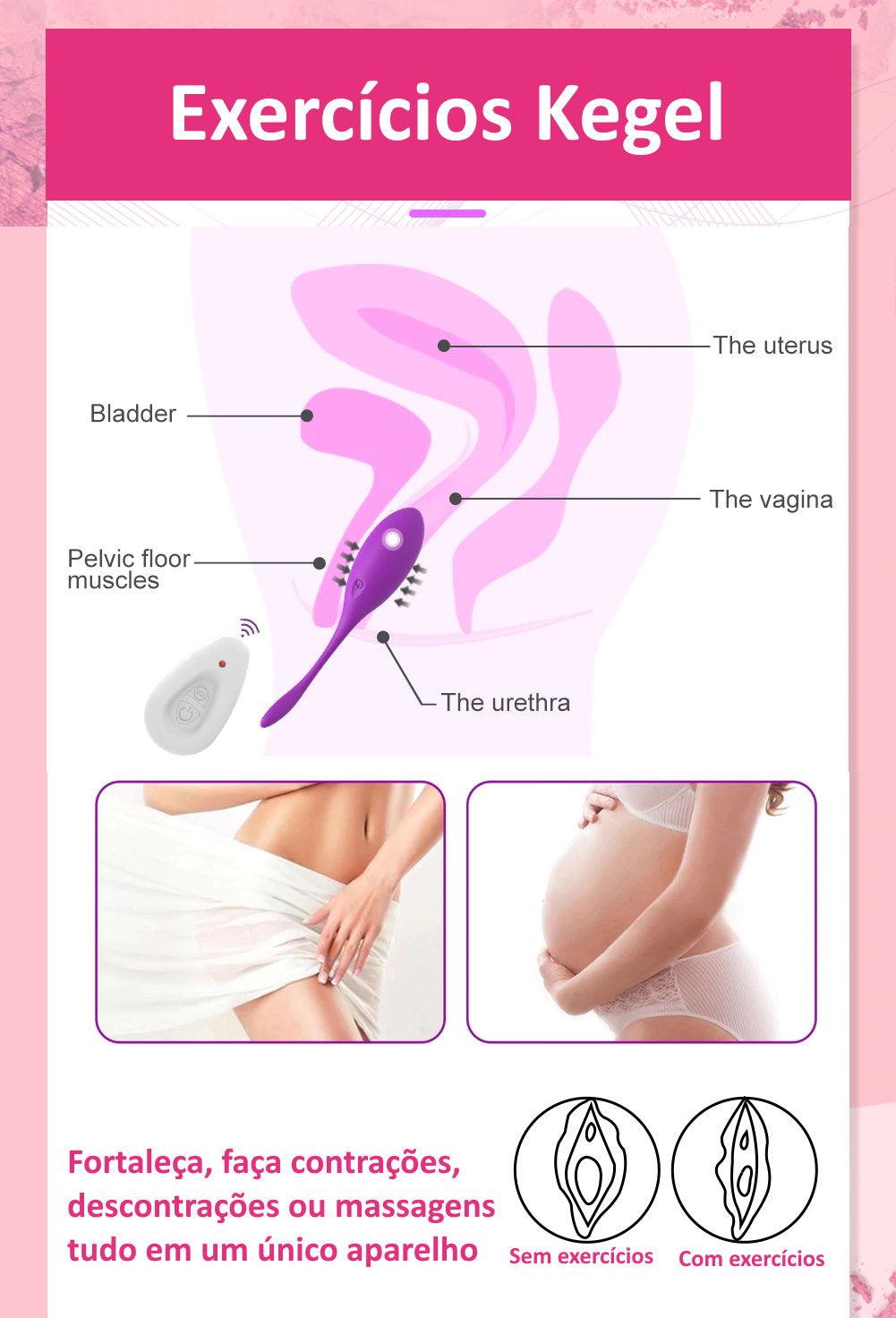 Vibrador Legacy Kegel Pompoarismo com Aplicativo - Frete Grátis - Carnelian