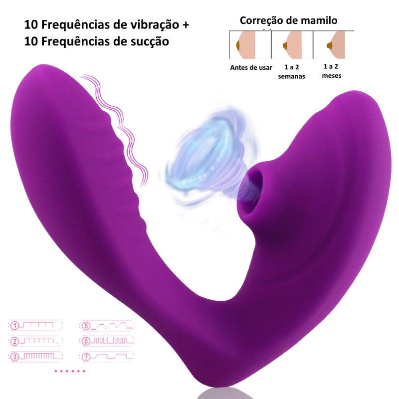 Vibrador e Sugador FANCY - Frete Grátis - Carnelian