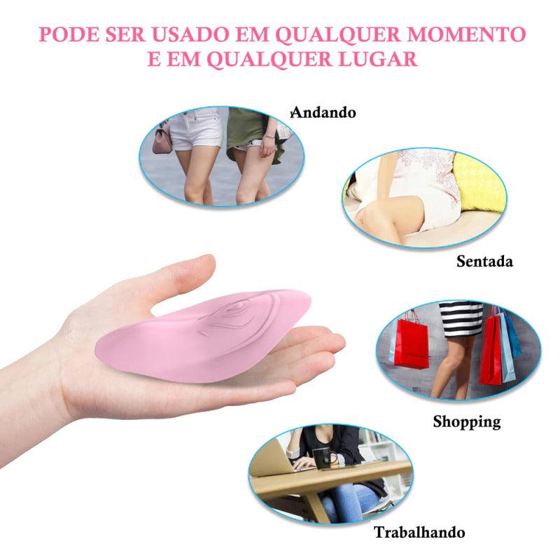 Vibrador de calcinha PINK com controle remoto - Frete Grátis - Carnelian