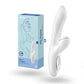 Vibrador Rabbit com Sugador Clitoriano Satisfyer G-Spot - Frete Grátis - Carnelian