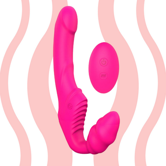 Vibrador Strapon Duo Nana com controle remoto - Frete Grátis