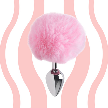 Plug Anal Pompom Coelhinho Carnelian Plug Anal Pompom Coelhinho Carnelian