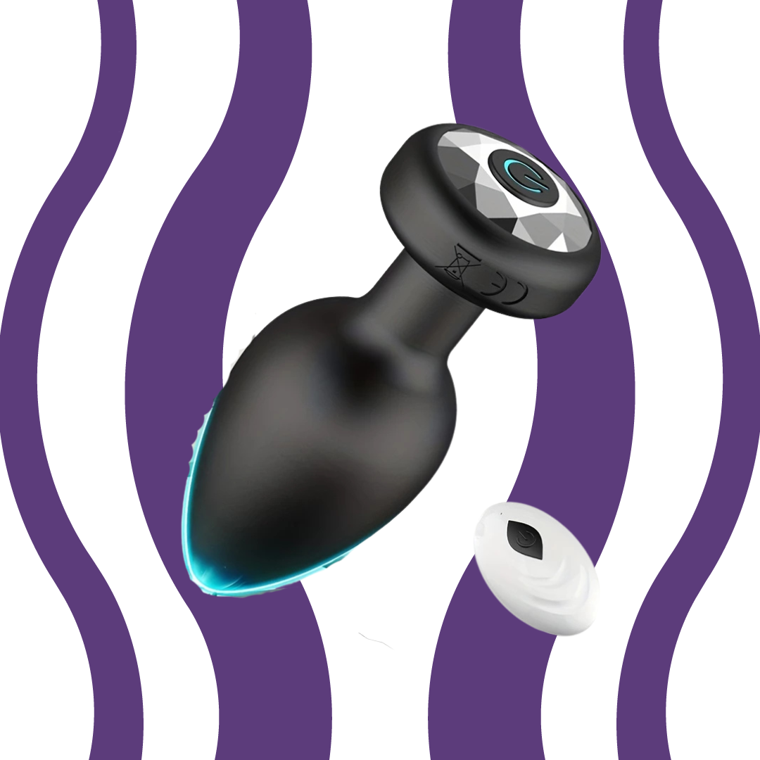 Vibrador anal com Controle remoto Shine - Frete Grátis