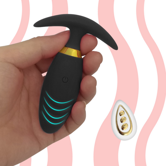 Vibrador anal com Controle remoto CUTE - Frete Grátis