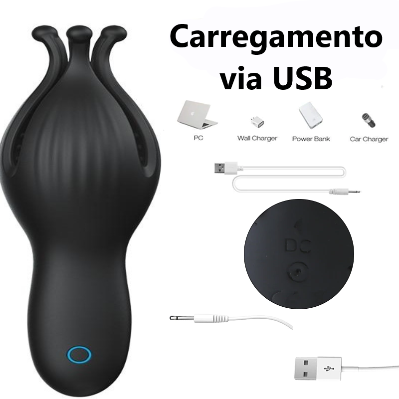 Masturbador Vibrador Masculino Polvo - Frete Grátis