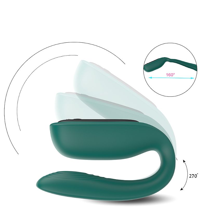 Vibrador de Casal com Controle Remoto BAUD - Frete Grátis - Carnelian