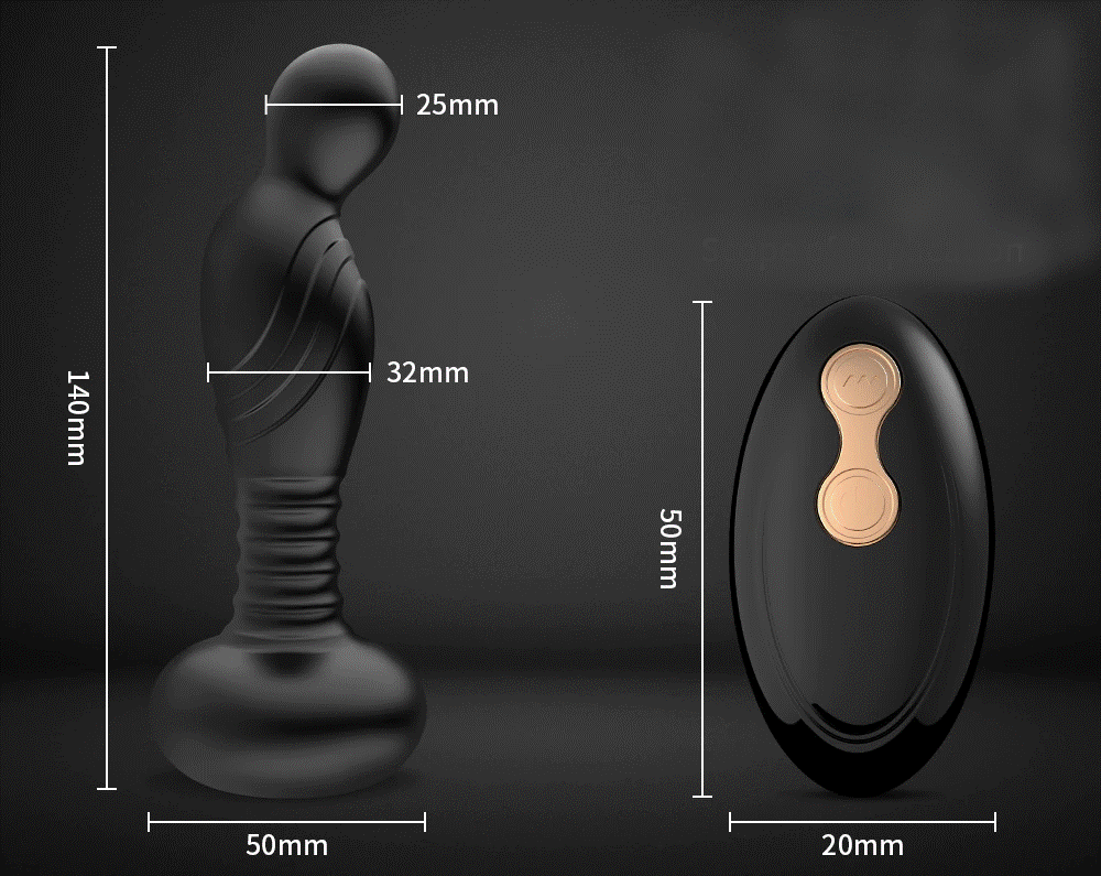 Vibrador masculino Oscar com controle remoto - Frete Grátis