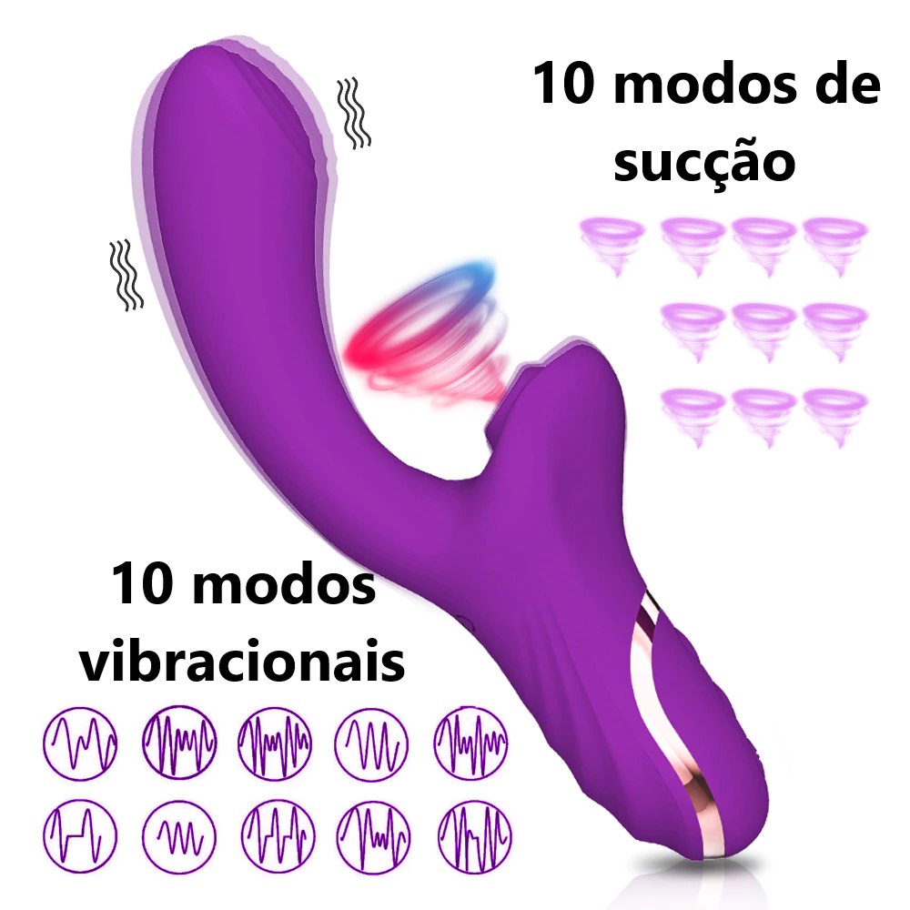 Vibrador e Sugador clitoriano PowerHorn - Frete Grátis