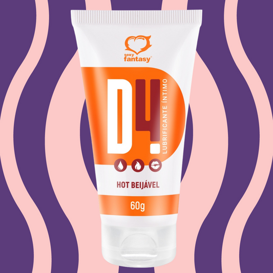 Lubrificante Beijável D4 - Hot Laranja - Carnelian