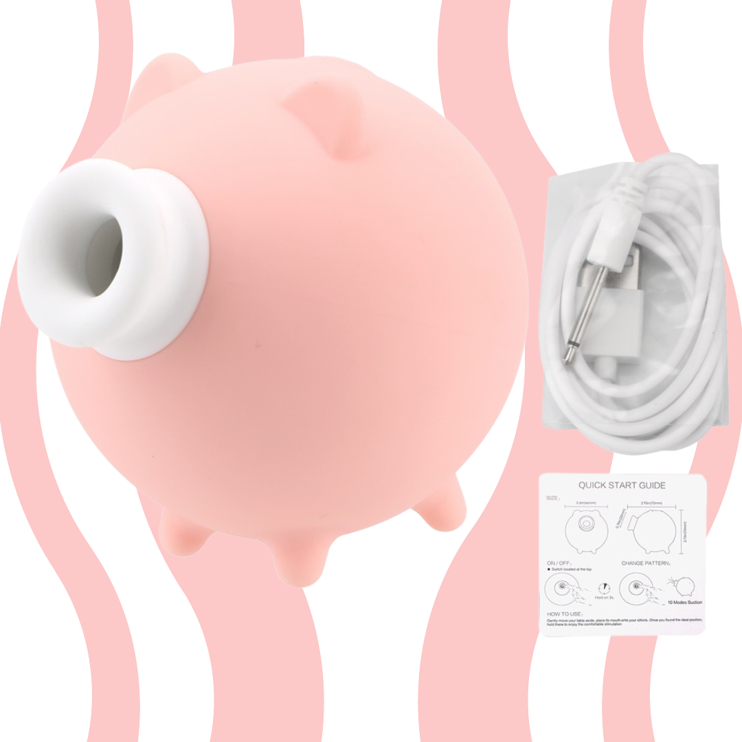 Sugador Clitoriano PIGGY - Frete Grátis - Carnelian