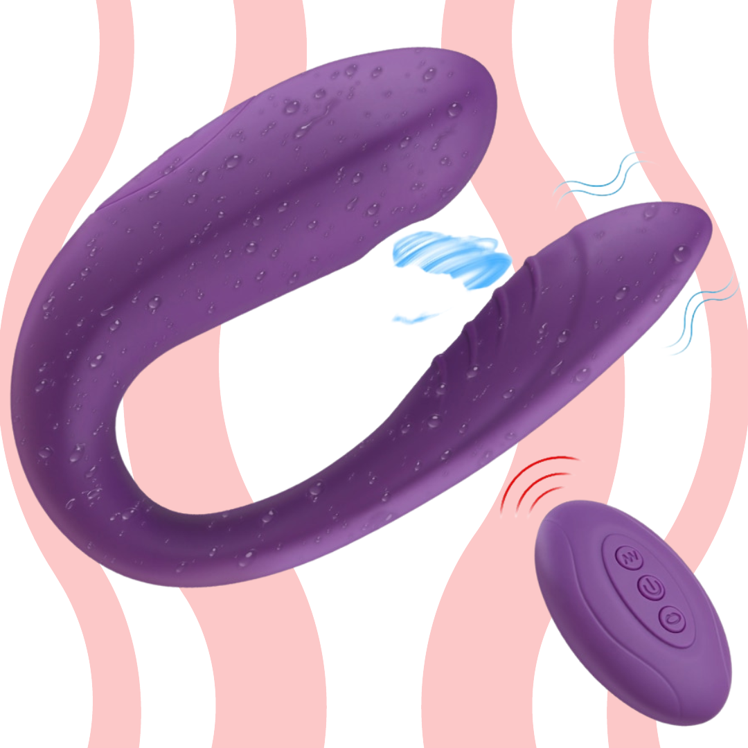 Vibrador e sugador clitoriano para Casais Uvinha - Carnelian