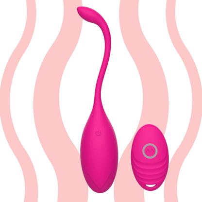 Vibrador EGG Pompoarismo com controle remoto - Frete Grátis - Carnelian