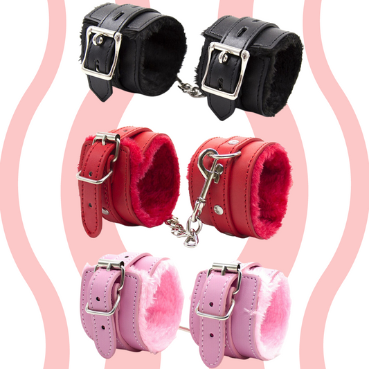 Algemas de couro BDSM Bondage - Frete Grátis - Carnelian