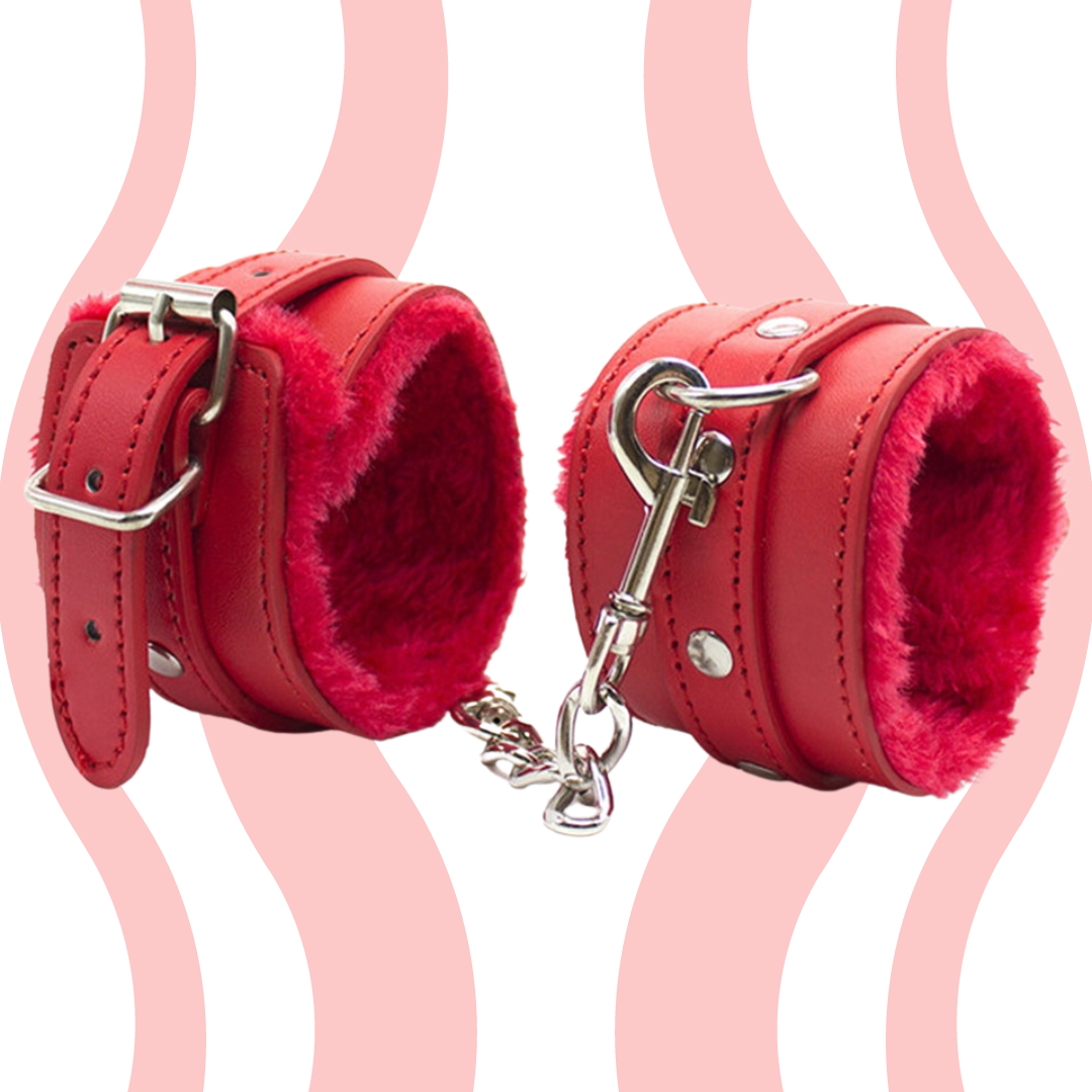 Algemas de couro BDSM Bondage - Frete Grátis - Carnelian
