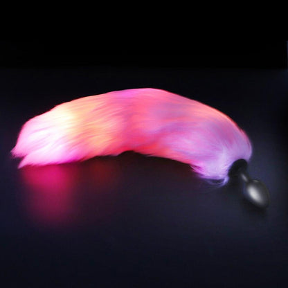 Plug Anal Rabo de Raposa Iluminada com LED - Frete Grtis Carnelian Plug Anal Rabo de Raposa Iluminada com LED - Frete Grtis Carnelian
