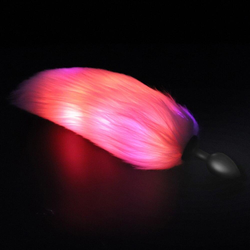 Plug Anal Rabo de Raposa Iluminada com LED - Frete Grtis Carnelian Plug Anal Rabo de Raposa Iluminada com LED - Frete Grtis Carnelian