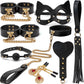 Kit BDSM Bondage Luxuoso de Couro - Frete Grátis - Carnelian