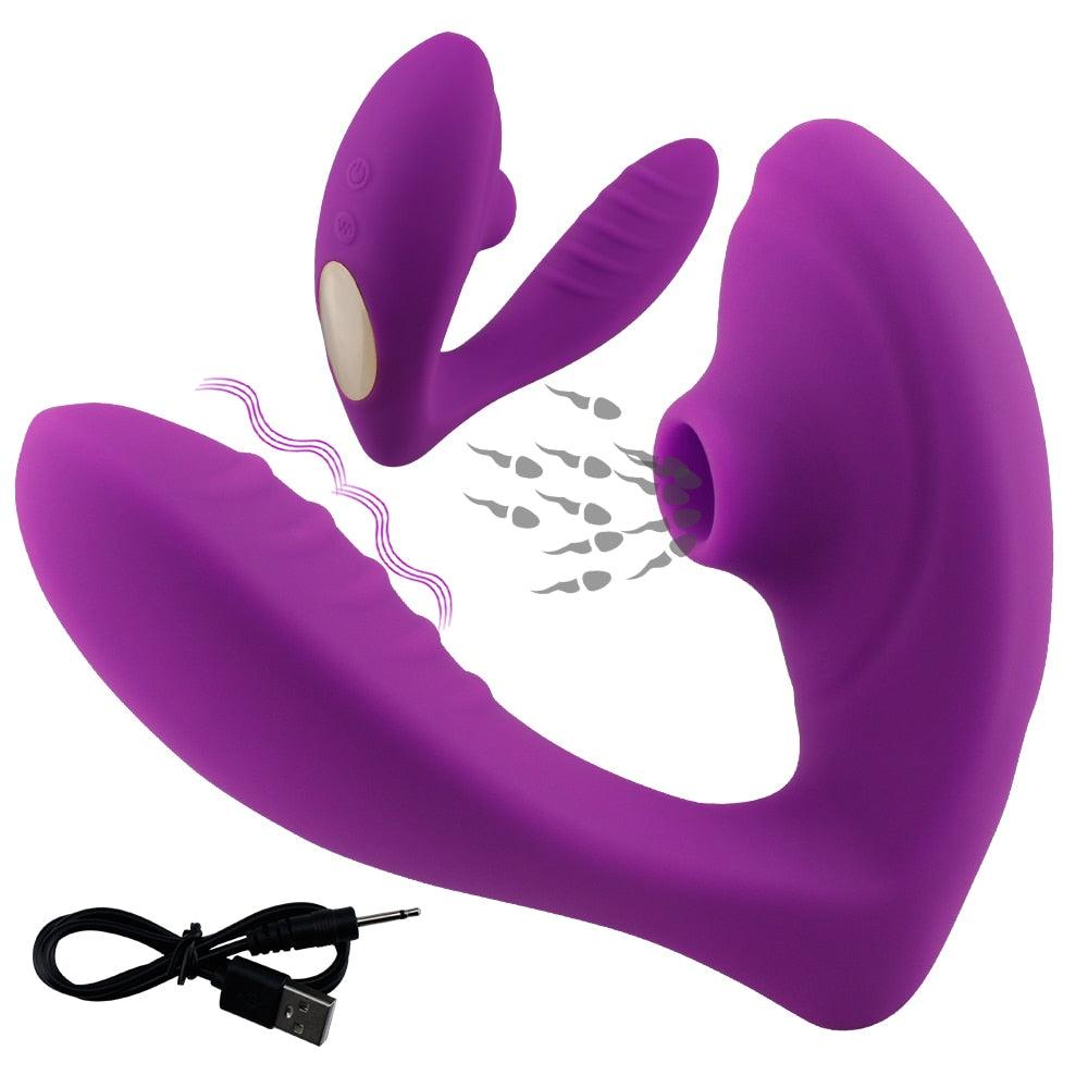 Vibrador e Sugador FANCY - Frete Grátis - Carnelian